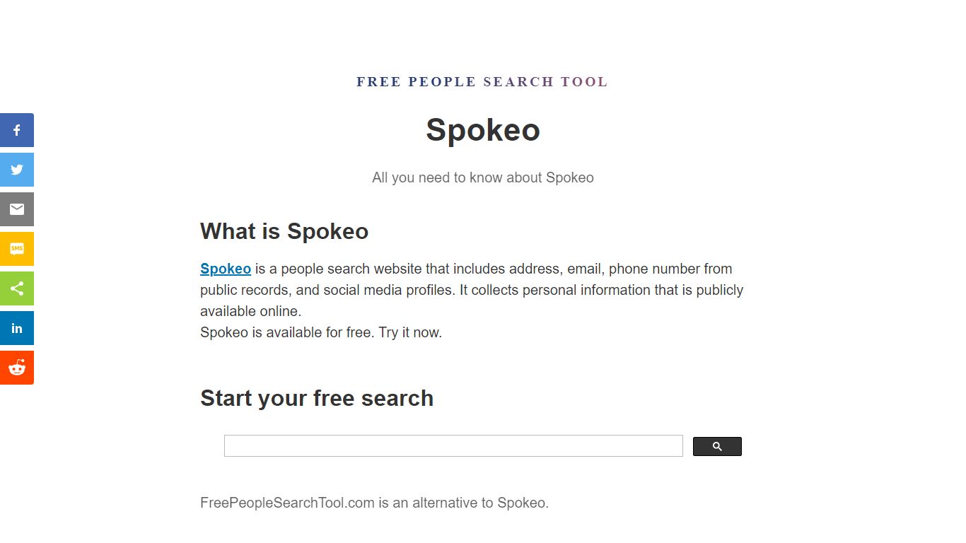 Spokeo | Free Tool