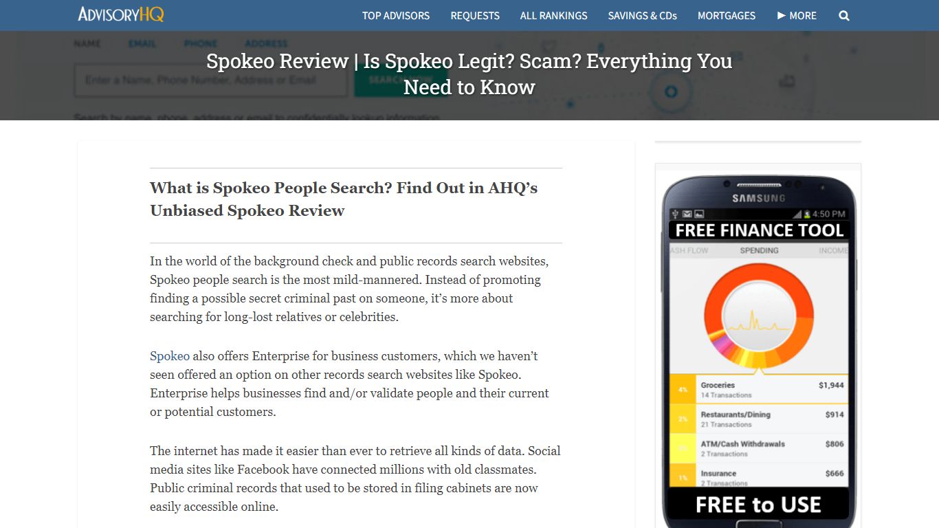Spokeo Review | Is Spokeo Legit? Scam? Everything You Need to Know
